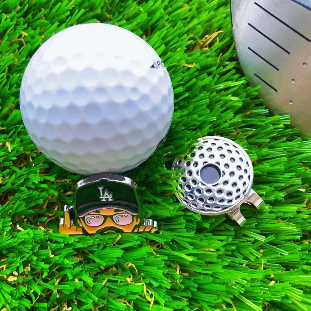 "Black LA"-Golf Ball Marker Hat Clip