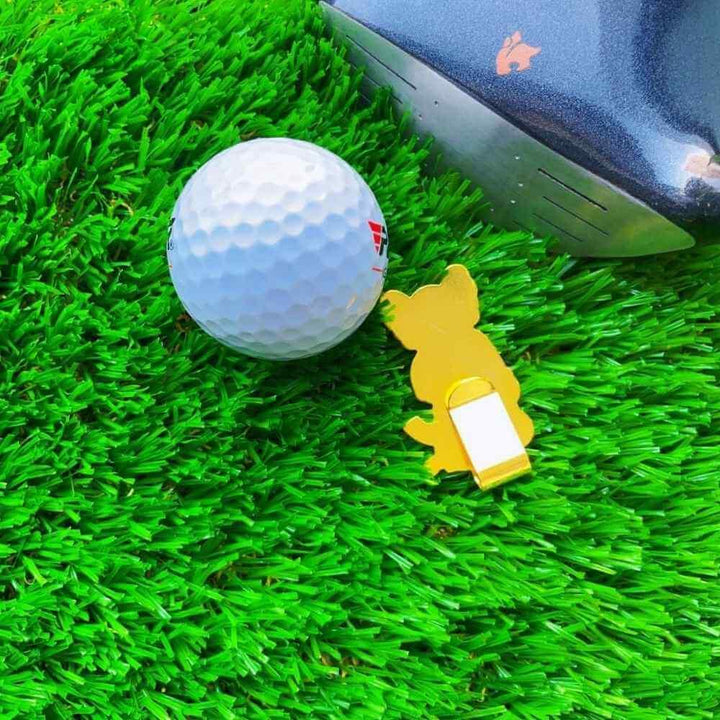 back of "Gloomy Bear"-Golf Ball Marker Hat Clip