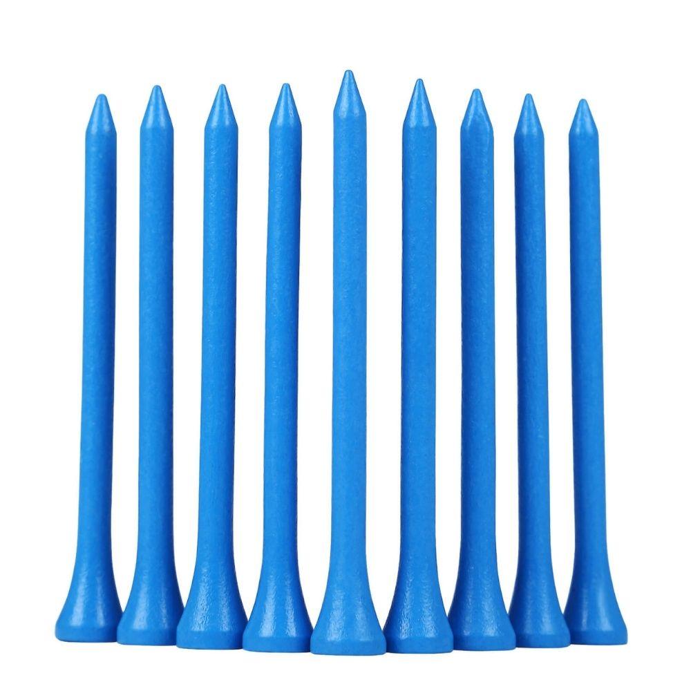 some bamboo golf tees blue