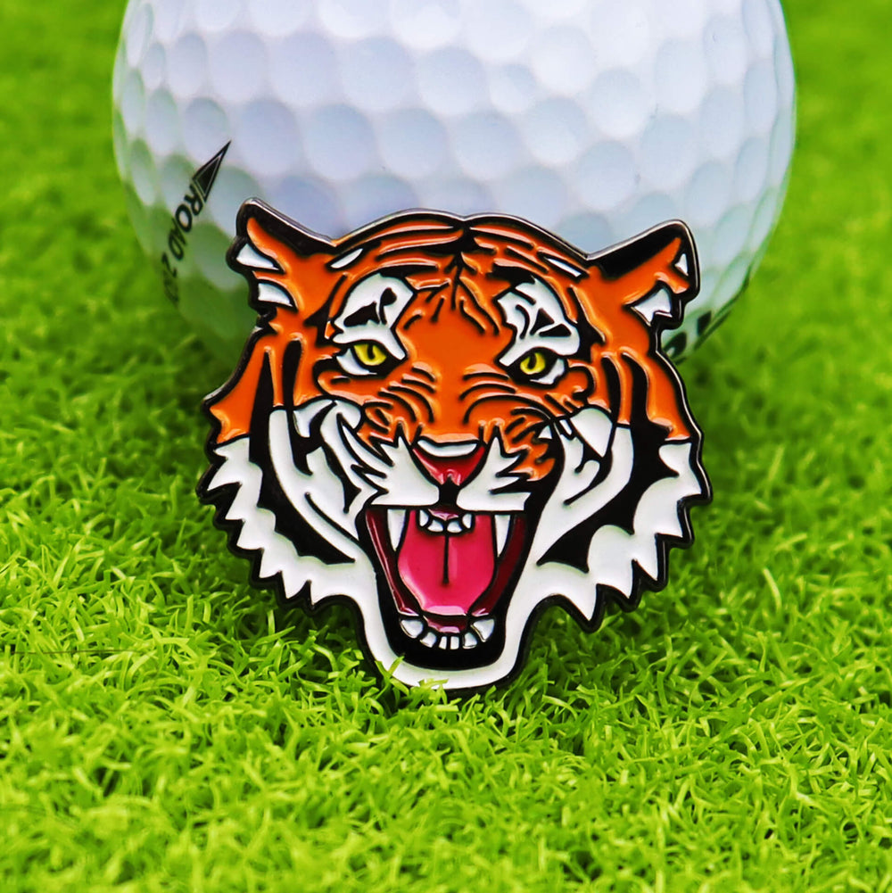 tiger golf ball markers hat clip